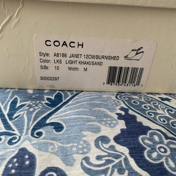 New Coach Signature Janet wedges shoes 10 - Picture 5 of 6
